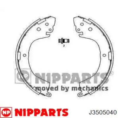 Купити J3505040 Nipparts Колодки гальмові задні, барабанні