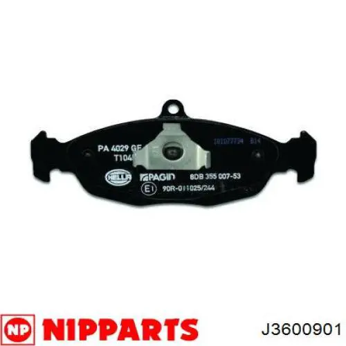 Гальмівні колодки Nipparts J3600901 ціна, від 12.67 USD