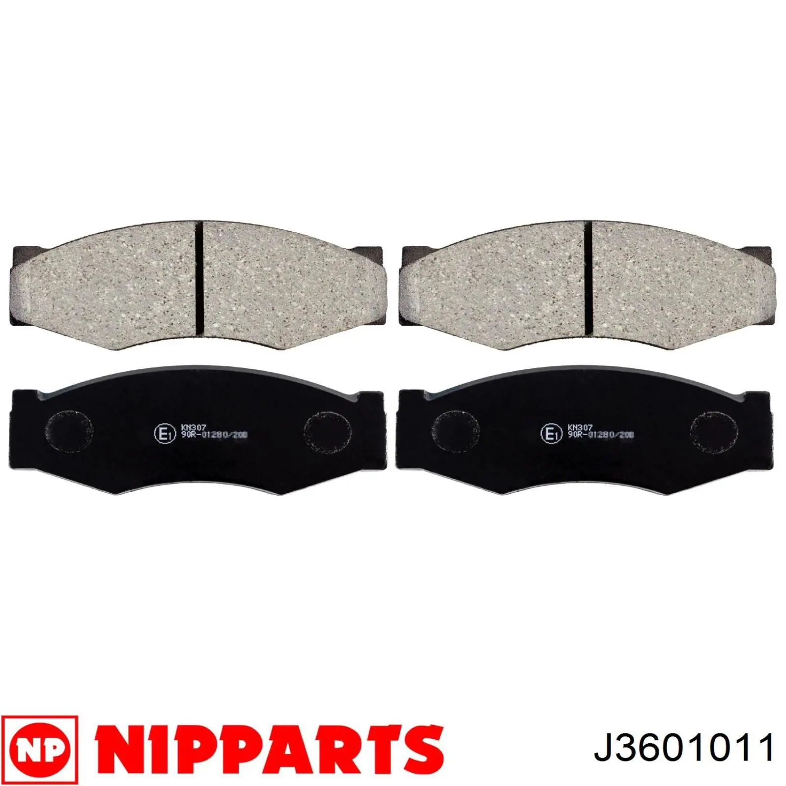 Гальмівні колодки Nipparts J3601011 ціна, від 14.68 USD