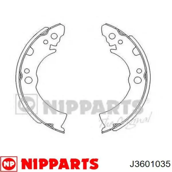 Гальмівні колодки Nipparts J3601035 ціна, від 14.88 USD