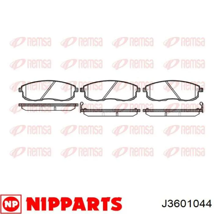 Купити J3601044 Nipparts Колодки гальмівні передні, дискові