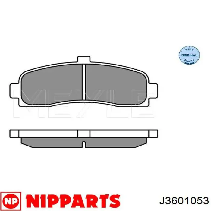 Тормозні колодки Nissan/Infiniti 410601F025