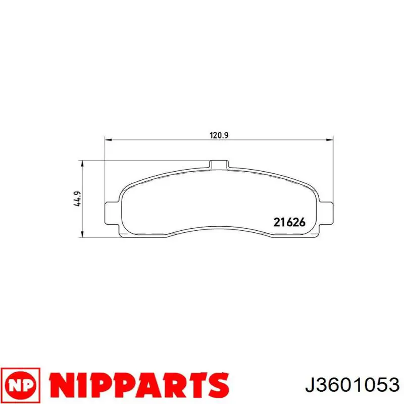 410601F025 Nissan/Infiniti Передні гальмівні колодки