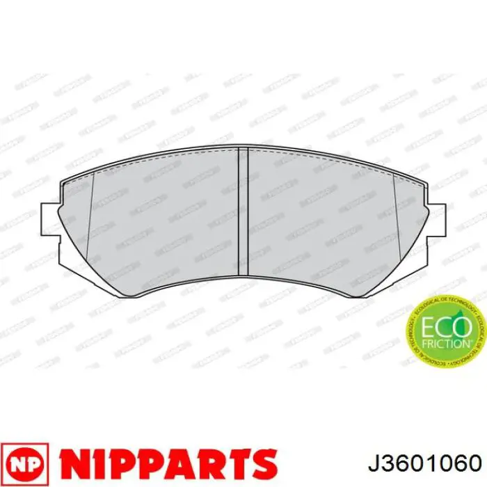 Передні тормозні колодки J3601060 Nipparts