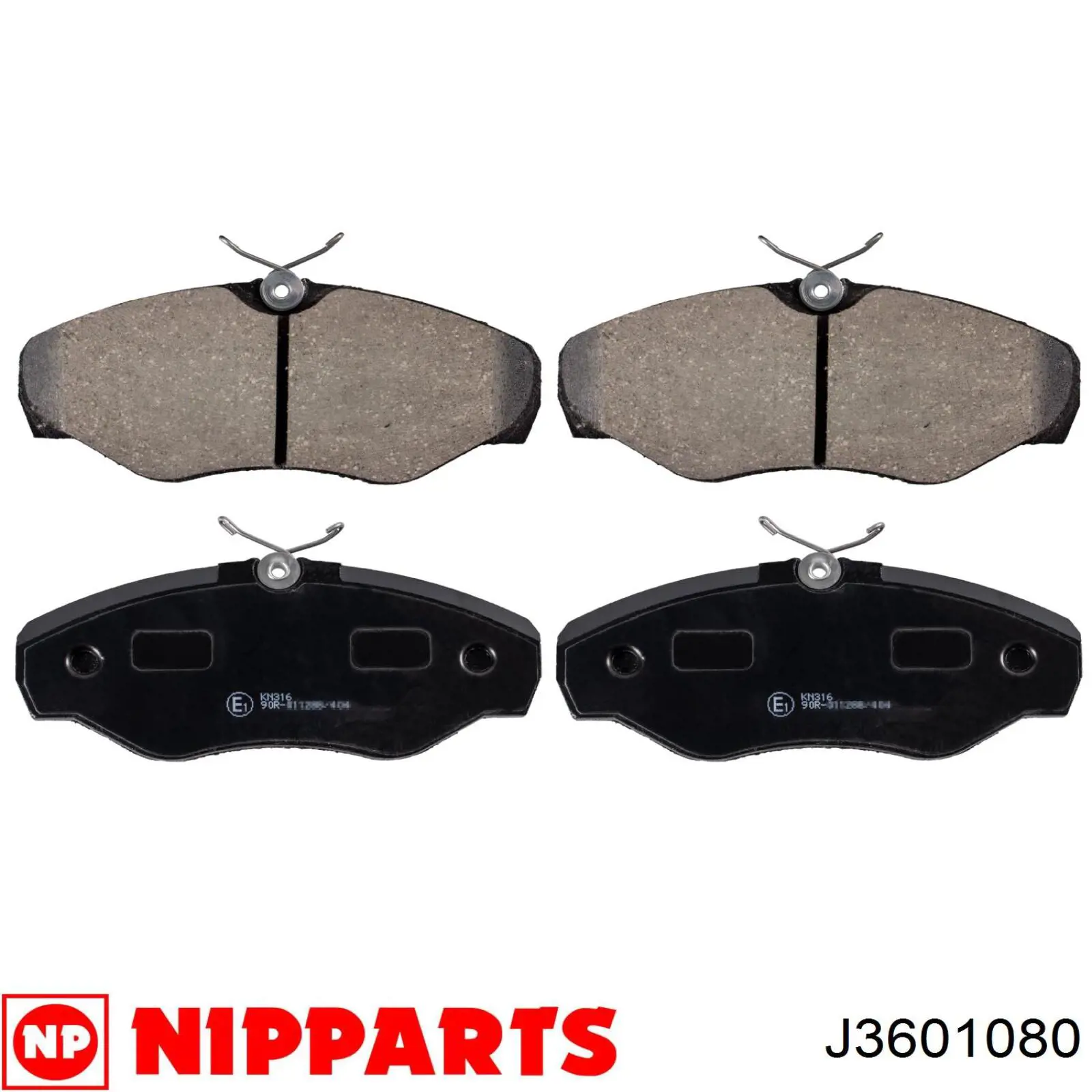 Гальмівні колодки Nipparts J3601080 ціна, від 19.14 USD