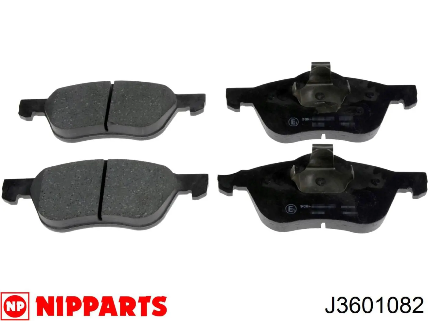 J3601082 Nipparts колодки гальмівні передні, дискові