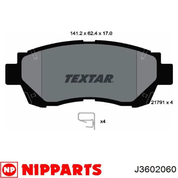 Передні тормозні колодки 449150021 Toyota