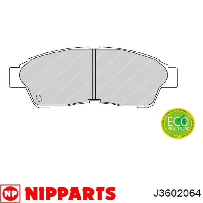 Гальмівні колодки Nipparts J3602064 ціна, від 18.24 USD