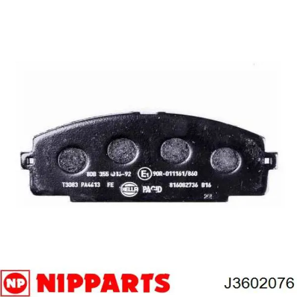 Гальмівні колодки Nipparts J3602076 ціна, від 24.41 USD