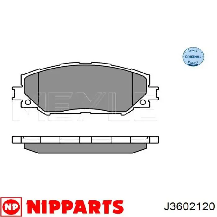 Гальмівні колодки Nipparts J3602120 ціна, від 34.73 USD