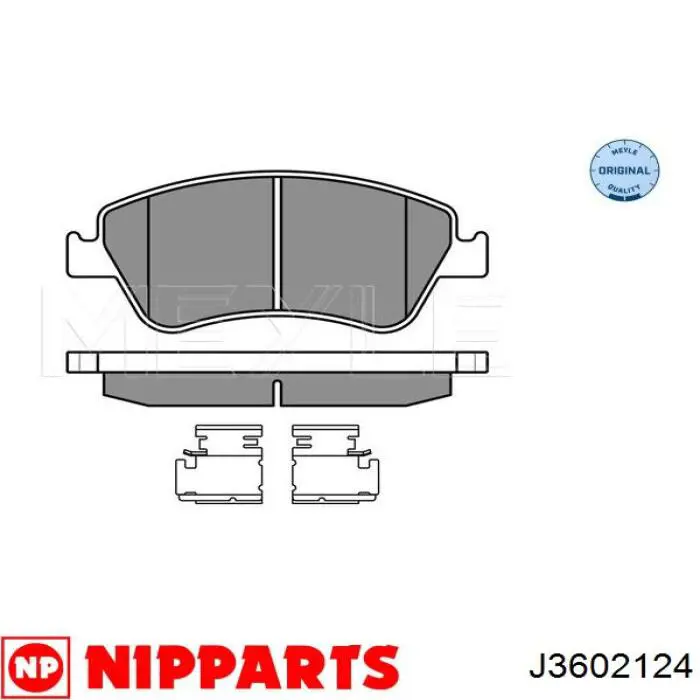 Гальмівні колодки Nipparts J3602124 ціна, від 25.93 USD