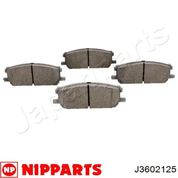 Гальмівні колодки Nipparts J3602125 ціна, від 23.25 USD