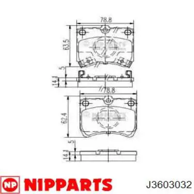 Передні тормозні колодки MP234J Mintye