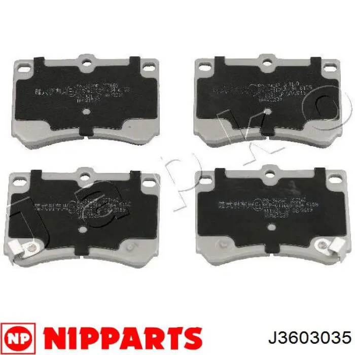Гальмівні колодки Nipparts J3603035 ціна, від 12.72 USD