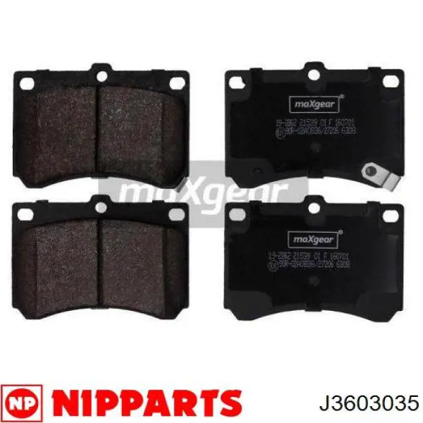 Купити J3603035 Nipparts Колодки гальмівні передні, дискові