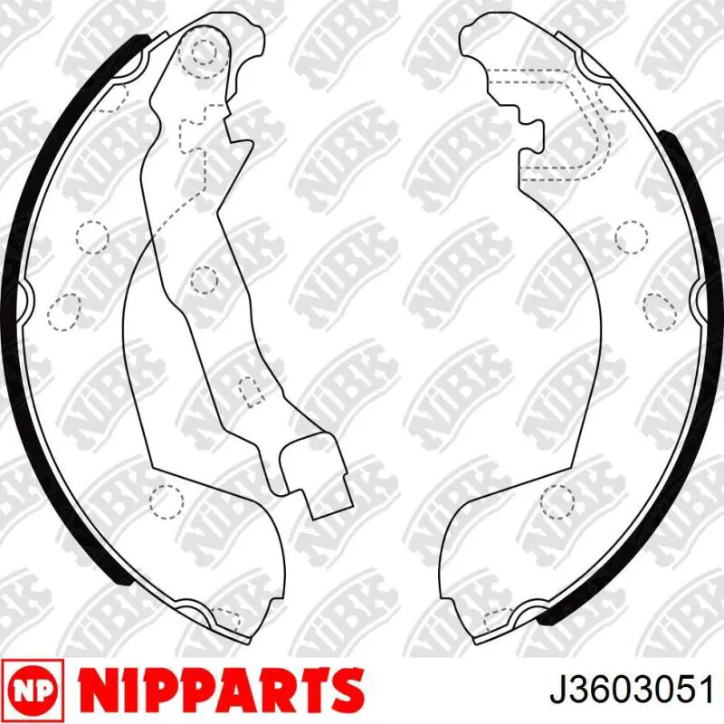 Купити J3603051 Nipparts Колодки гальмівні передні, дискові
