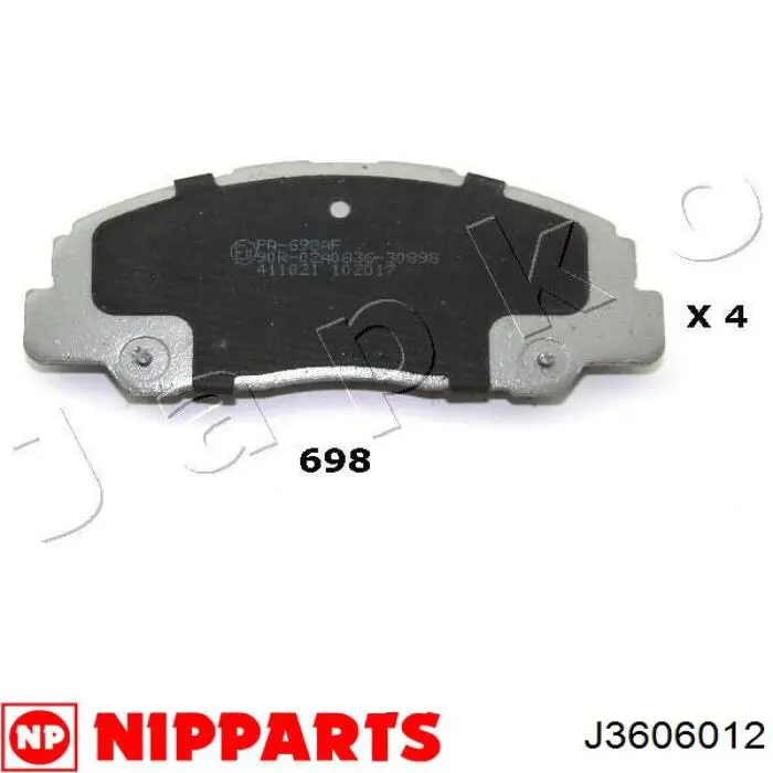 Передні тормозні колодки D3015NM NIPPON MOTORS