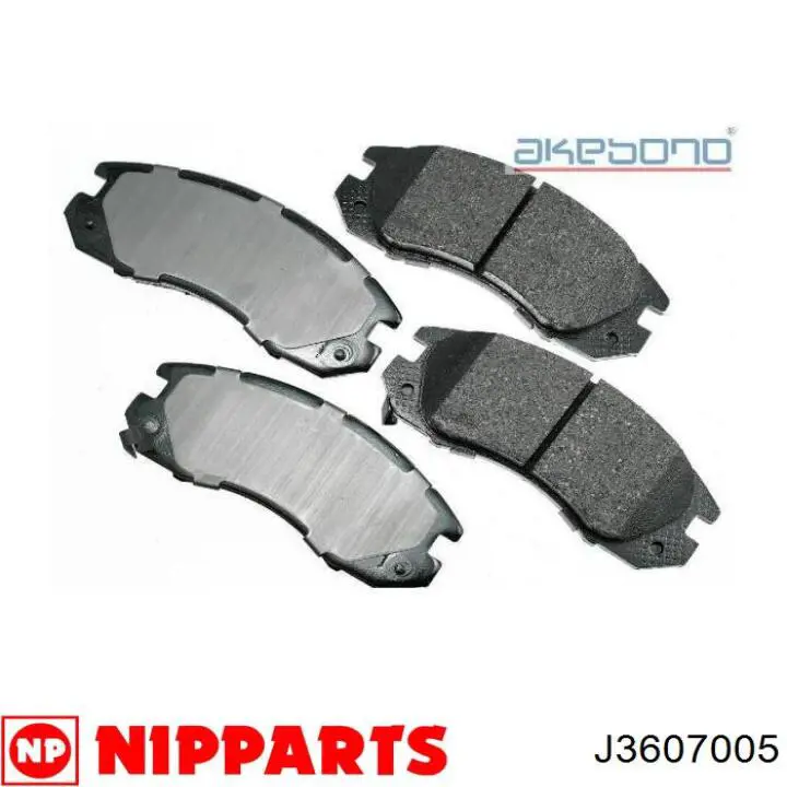 Передні тормозні колодки J3607005 Nipparts