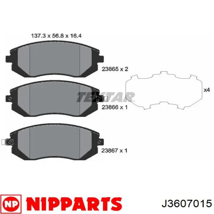 SN227P Advics Передні гальмівні колодки