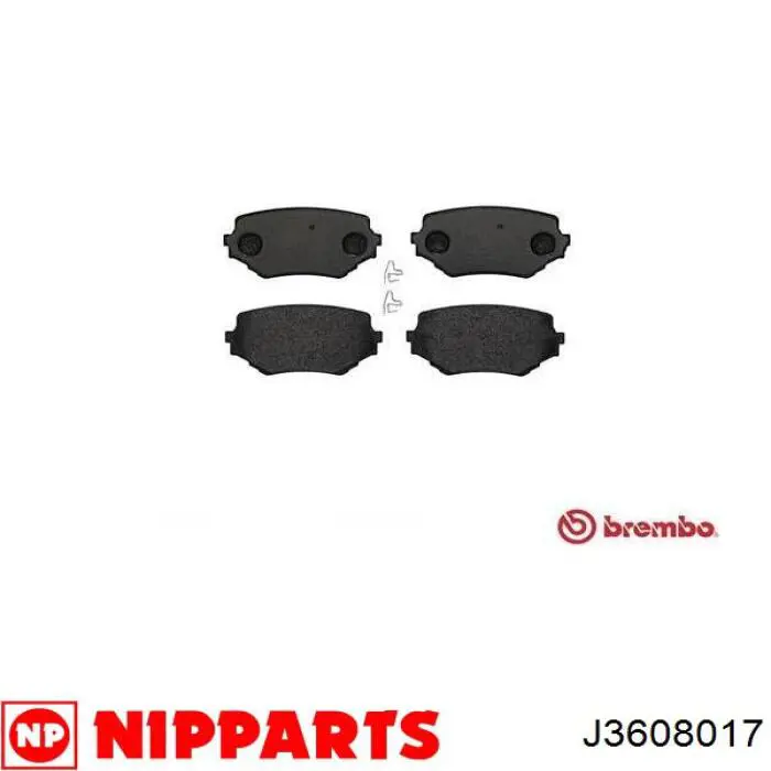Гальмівні колодки Nipparts J3608017 ціна, від 19.90 USD