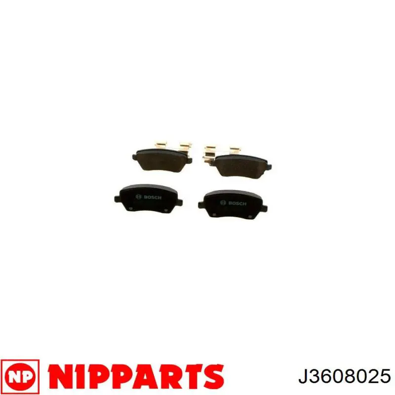 Купити J3608025 Nipparts Колодки гальмівні передні, дискові