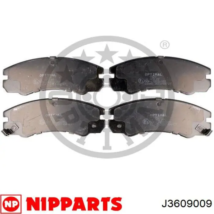 Колодки гальмівні передні, дискові J3609009 Nipparts