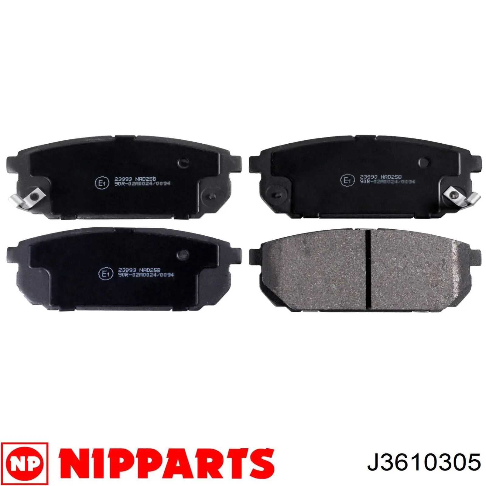 Задні гальмівні колодки Nipparts J3610305 ціна, від 20.30 USD
