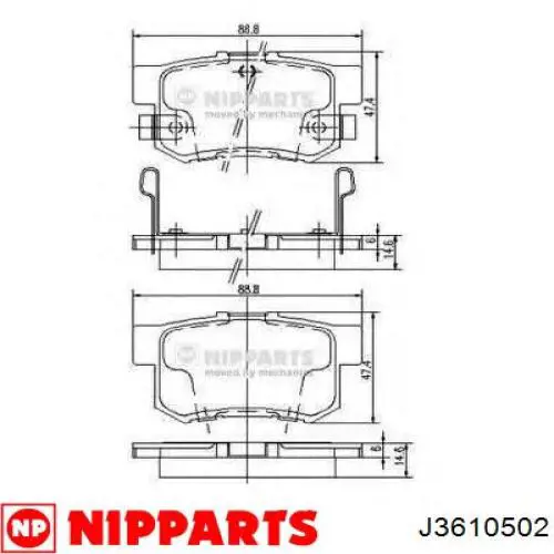 Задні гальмівні колодки Hexen DBS3115 ціна, від 12.67 USD