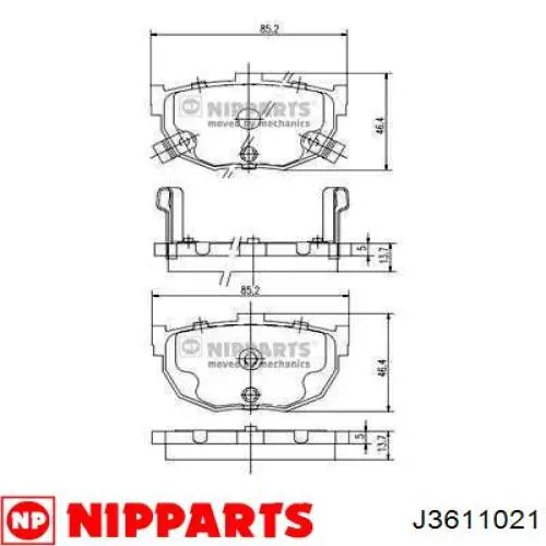 Задні гальмівні колодки Lucas GDB306 ціна, від 10.12 USD