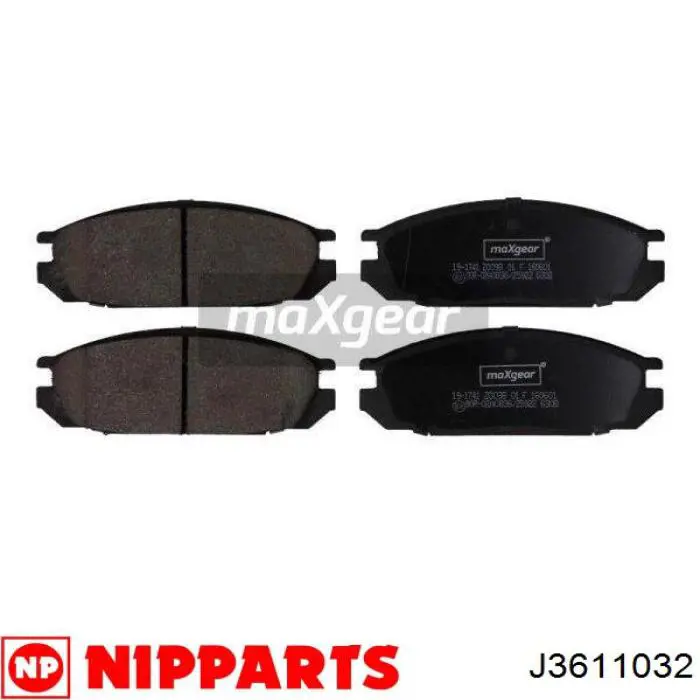 Колодки гальмові задні, дискові J3611032 Nipparts