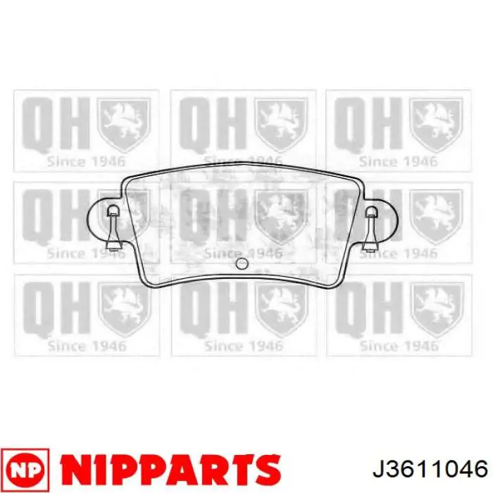 Купити J3611046 Nipparts Задні колодки