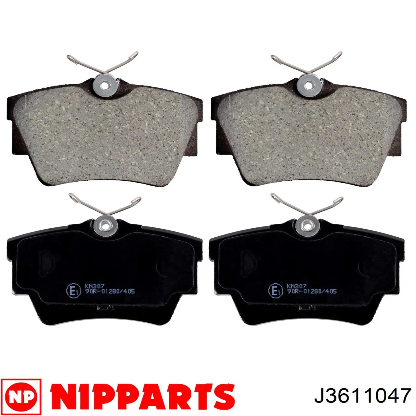 Колодки гальмові задні, дискові J3611047 Nipparts