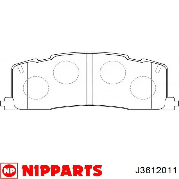 Задні дискові колодки Toyota 0446628011