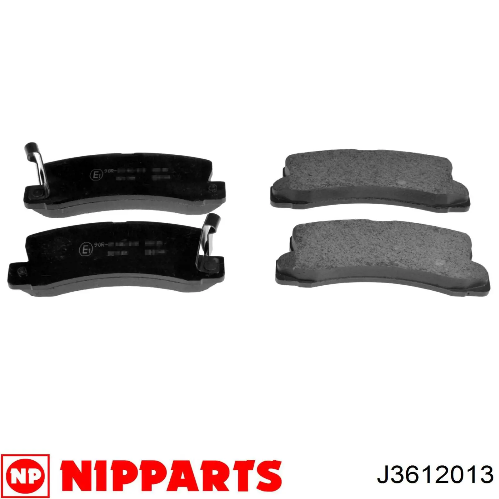 J3612013 Nipparts колодки гальмові задні, дискові