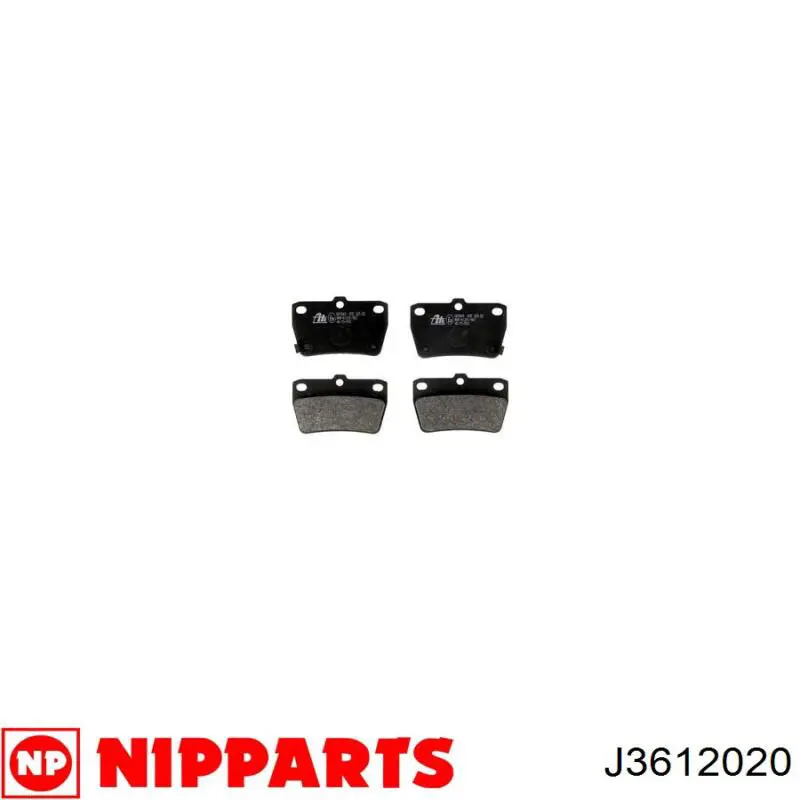 Купити J3612020 Nipparts Задні колодки