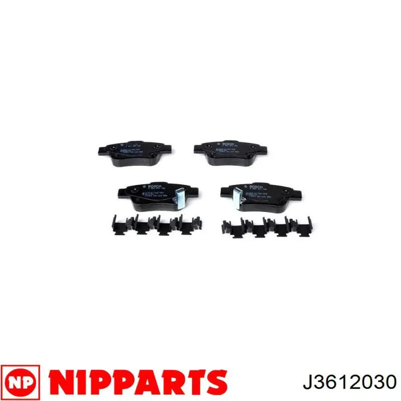 Купити J3612030 Nipparts Задні колодки