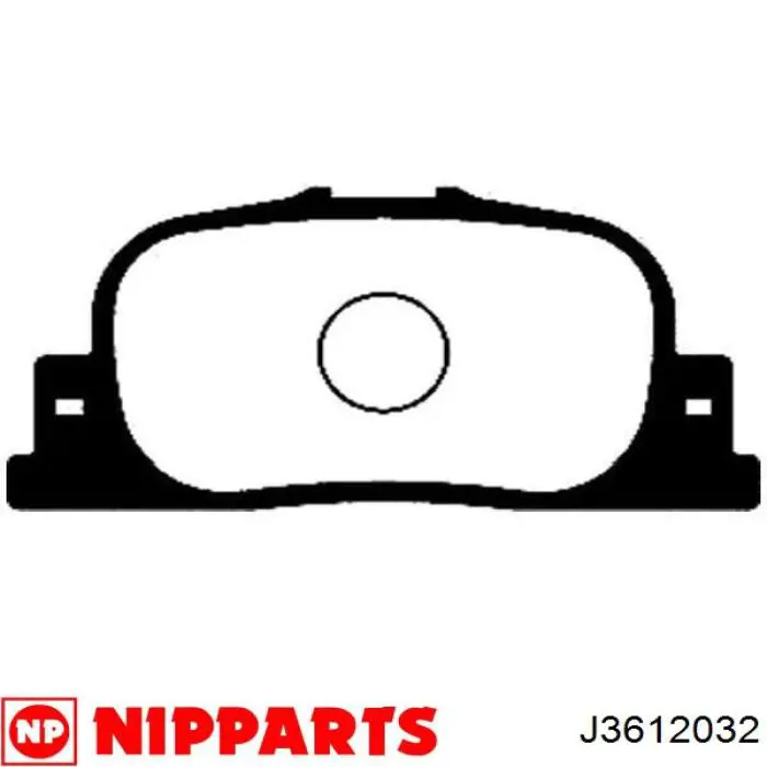 Задні гальмівні колодки Nipparts J3612032 ціна, від 11.54 USD
