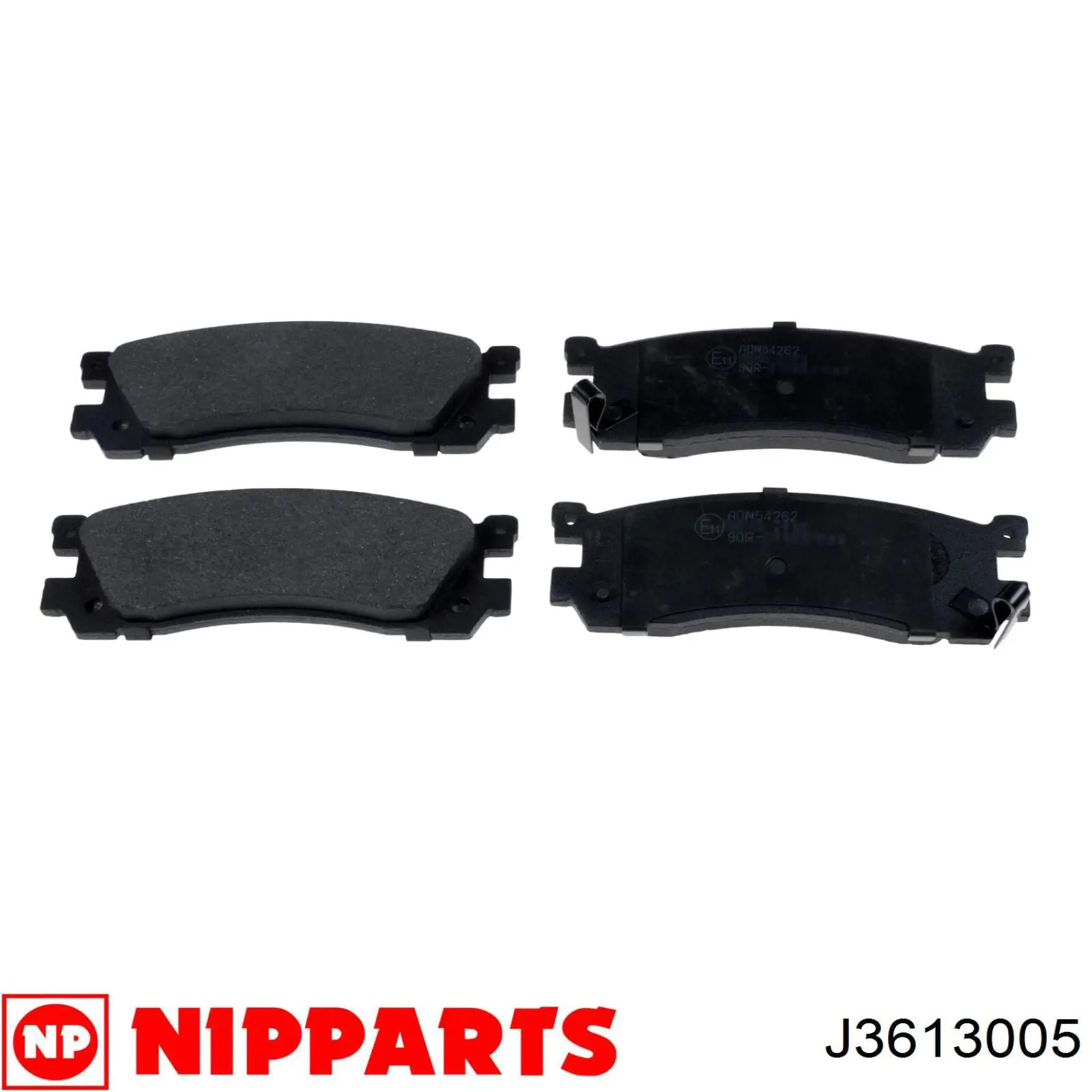 Колодки гальмові задні, дискові J3613005 Nipparts