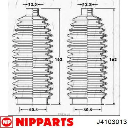 Пильник рульової рейки J4103013 Nipparts