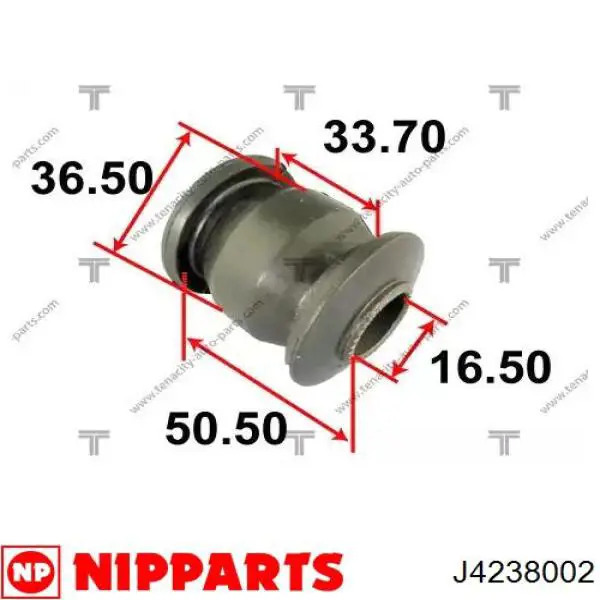 Сайлентблок нижнього важеля передньої підвіски Nipparts J4238002 ціна, від 5.01 USD