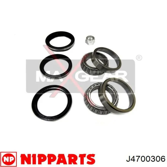 Комплект підшипник маточини передньої Nipparts J4700306 ціна, від 11.30 USD
