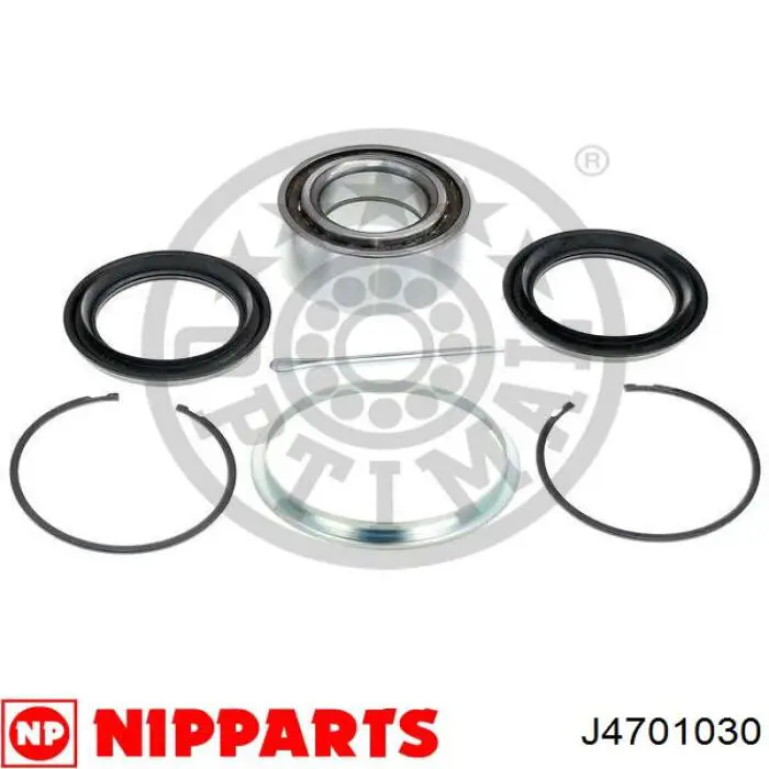 Комплект підшипник маточини передньої Nipparts J4701030 ціна, від 23.27 USD