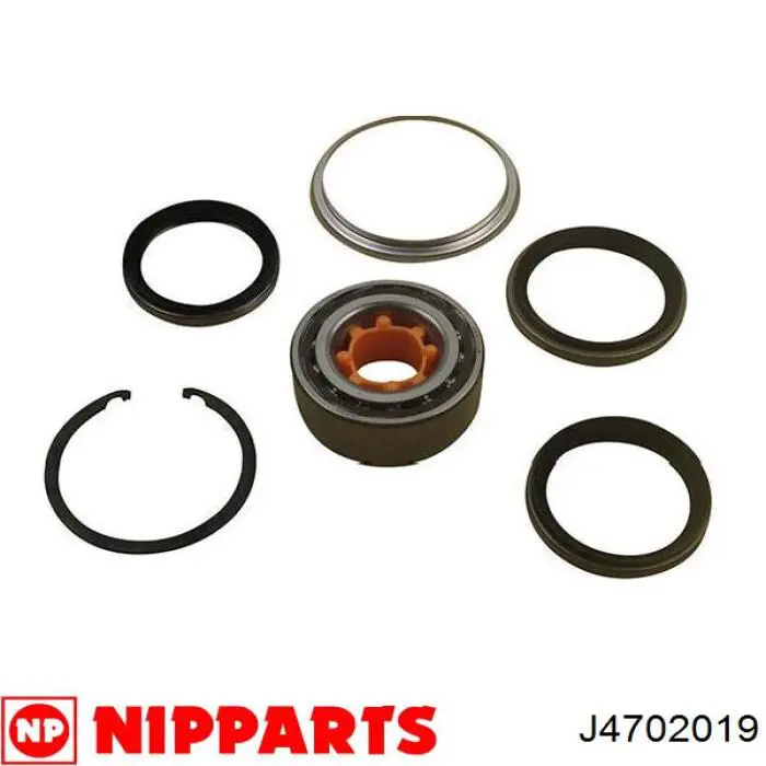 Комплект підшипник маточини передньої Nipparts J4702019 ціна, від 21.95 USD