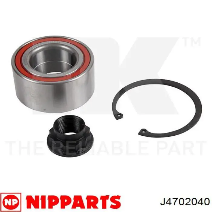 Комплект підшипник маточини передньої Nipparts J4702040 ціна, від 16.74 USD
