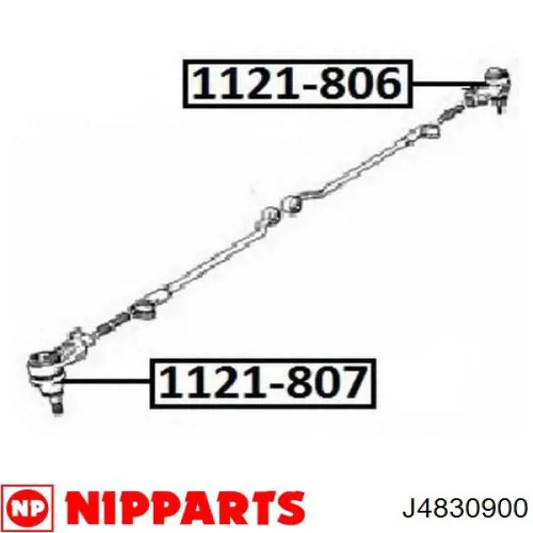 Купити J4830900 Nipparts Рульовий наконечник