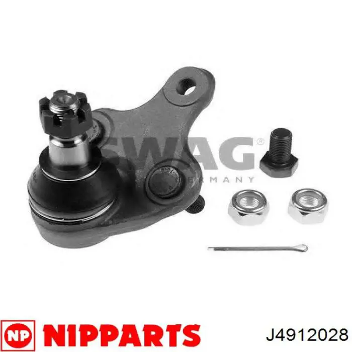 J4912028 Nipparts Важіль передньої підвіски нижній, правий