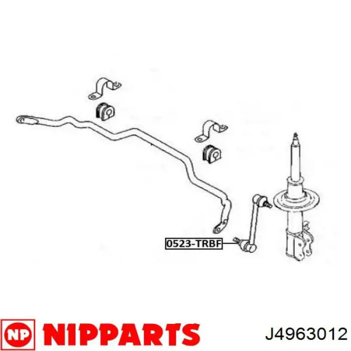 Амортизаційна стійка Nipparts J4963012 ціна, від 10.52 USD