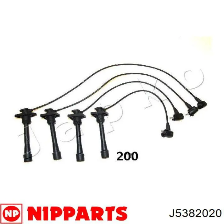 J5382020 Nipparts дріт високовольтні, комплект