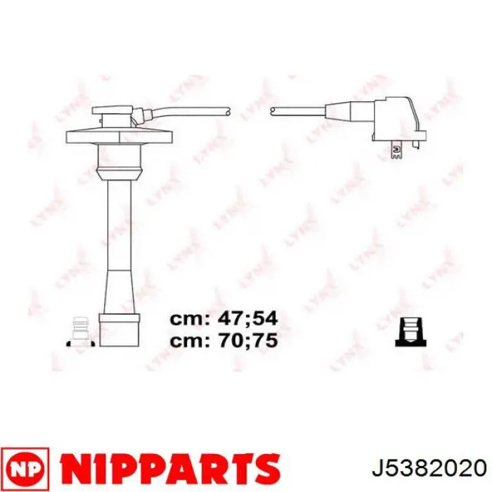 Купити J5382020 Nipparts Провід високовольтні, комплект