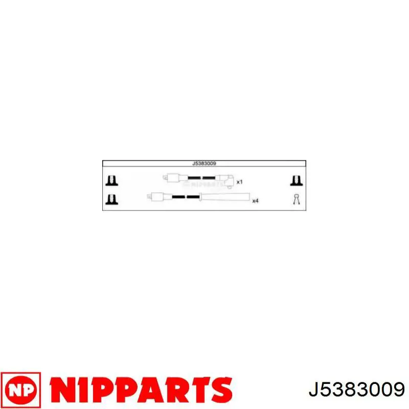 J5383009 Nipparts дріт високовольтні, комплект